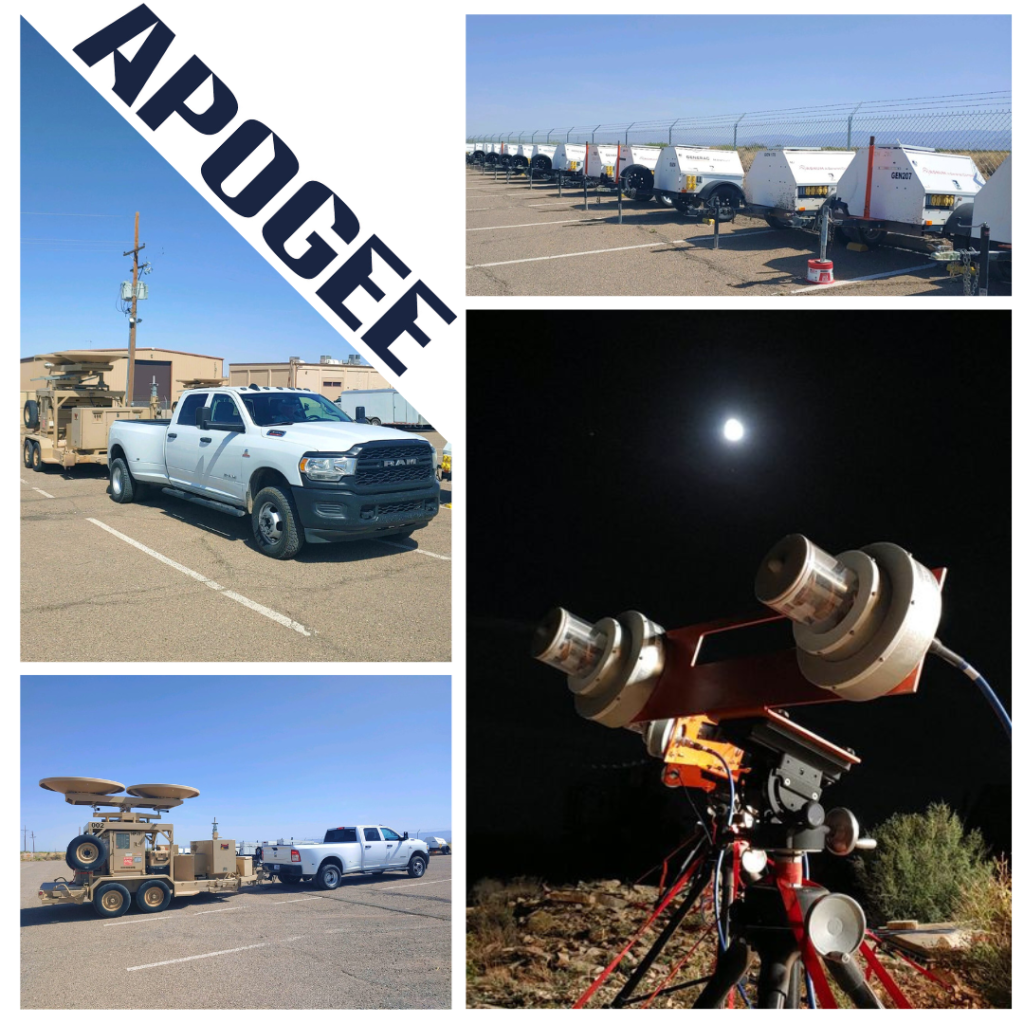 Image showing a collage of instruments used for the Electronic Warfare Testing and Electronic Support that Apogee does.